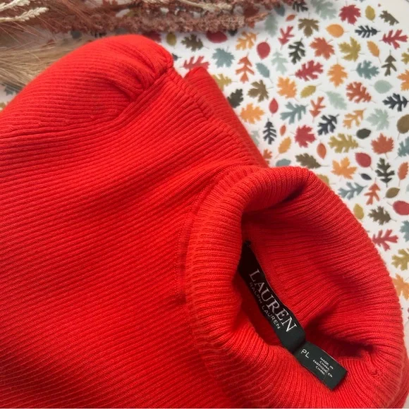 Ralph Lauren Vibrant Red Turtleneck‎ Sweater - Picture 5 of 6